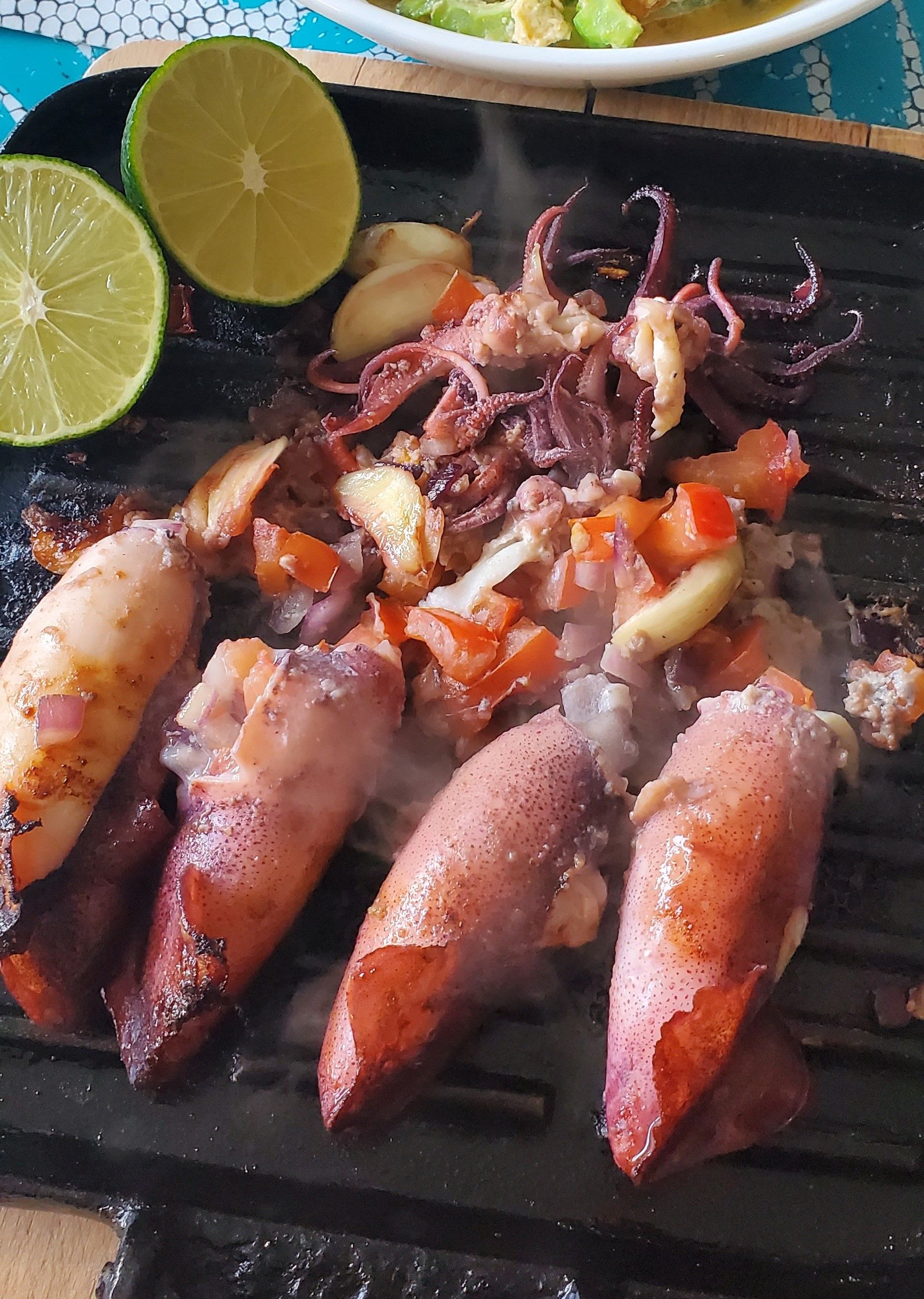 Pan-grilled squid (Inihaw na pusit)